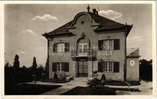 1942 Balatongyörök, Belügyminiszteri számvevőségi üdülőház, M. Kir. posta, photo. Foto Borsos