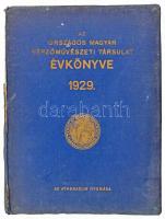 Az Országos Magyar Képzőművészeti Társulat Évkönyve az 1929. évre. Szerk.: Paur Géza. Bp., 1929, Orsz. Magy. Képzőművészeti Társulat, IV+190+(1) p. Gazdag szövegközi és egészoldalas képanyaggal illusztrálva. Kiadói aranyozott egészvászon-kötés, sérült, hiányos gerinccel, néhány sérült, kijáró lappal.