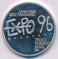 1993. 500Ft Ag "Expo 96" kapszulában T:AU (eredetileg PP) ujjlenyomat Adamo EM131