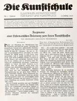 1928 Die Kunstschule. 11. Jahrgang Nr. 1-12. Német nyelvű művészeti folyóirat teljes évfolyama, egyb...