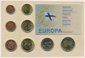 Finnország 2011. 1c-2E (8xklf) "Europa" forgalmi összeállítás fóliatokban T:UNC,AU Finnland 2011. 1 Cent - 2 Euro (8xdiff) "Europa" coin set in foil packing C:UNC,AU