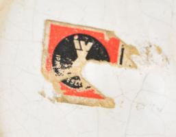 Gorka Iparművészeti Vállalat csurgatott mintás kerámia váza. Kézzel festett, jelzett, hibátlan 23 cm