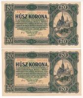 1920. 20K (2x) sorszámkövetők T:AU Adamo K21