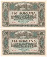 1920. 10K (2x) sorszámkövetők T:AU Adamo K14