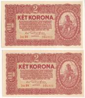 1920. 2K (2x) sorszámkövetők "2aa" T:AU sarokhajlás Adamo K7