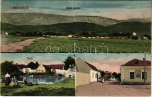 Saubersdorf, Hohe Wand, Teich, Strasse. Verlag Caspar Rumpler / lake, street, shop