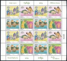 Óvodai Intézmény Centenáriumi ,,Gyermeknap" 4 sort tartalmazó kisív Mi 892-895, Children's stamp minisheet Mi 892-895