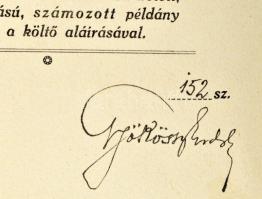 Gyökössy Endre: Hiszek. Jubileumi verses könyve. 1902-1932. Bp.,[1932.],Singer és Wolfner. Kiadói ar...