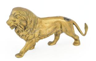 Bronz oroszlán figura 19 cm