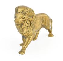 Bronz oroszlán figura 19 cm