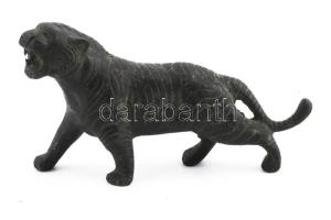 Öntvény tigris figura. 15 cm