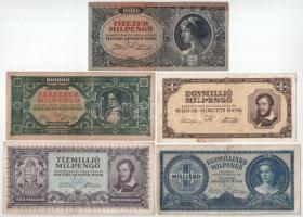1946. 10.000MP-1.000.000MP (5xklf) T:F