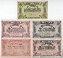 1946. 50.000AP + 100.000AP + 500.000AP + 1.000.000AP + 100.000.000AP T:F fo.