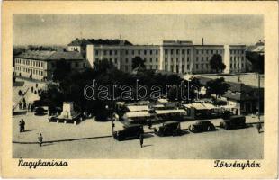 1948 Nagykanizsa, Törvényház, automobilok, piac