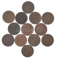 Német Birodalom 1876-1924. 2pf bronz (13xklf) T:AU-F
German Empire 1875-1924. 2 Pfennig bronze (13x...