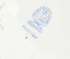 Herendi Viktória mintás kaspó. Kézzel festett, jelzett, minimális lepattanással d: 18 cm, m: 16 cm