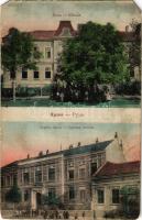1912 Árpatarló, Ruma; Skola, Srpska skola / Iskola, Szerb iskola, üzlet. N. Gjurisic kiadása / school, Serbian school, shop (b)