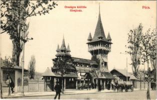 Pécs, Országos kiállítás főbejárata. Kiadja Fürst Lipót (EK)