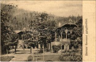 Borosznófürdő, Brusno-kúpele (Borosznó, Brusznó, Brusno); Fürdőház. Lechnitzky Otto fénynyomdája kiadása 206. sz. / bathhouse, spa (EK)