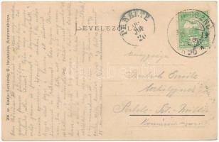 Borosznófürdő, Brusno-kúpele (Borosznó, Brusznó, Brusno); Fürdőház. Lechnitzky Otto fénynyomdája kia...