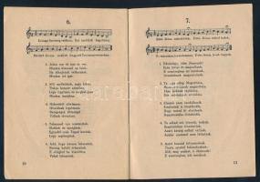 1938 A Budapesti Eucharisztikus Kongresszus népénekei kottafüzet, 35p