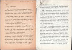 1974 Vas Zoltán (1903-1983) író, '56-os államminiszter Kádár Jánosnak írt levele, amelyben az ellene történő házkutatásokat és egyéb hatósági zaklatásokat nehezményezi, és régi barátságukra hivatkozva kéri Kádártól, hogy békében élhessen és írhasson. (Vas Zoltán 1956 után tisztséget nem viselt, a politikától visszavonulva, írásból élt, és lassan szembekerült a rendszerrel). 3 gépelt oldal, két példányban. + Az MSZMP Központi Bizottságának válasza, miszerint a levelet megkapták és Vas kérdéseivel foglalkozni fognak. Óvári Miklós (1925-2003) politikus, az MSZMP KB titkárának saját kezű aláírásával.