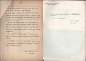 1974 Vas Zoltán (1903-1983) író, '56-os államminiszter Kádár Jánosnak írt levele, amelyben az e...