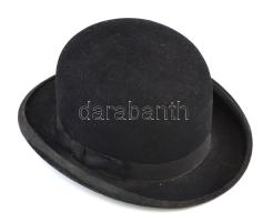 cca 1920 Schuler Antal kalaposmester jelzett szőrme kalap szép állapotban