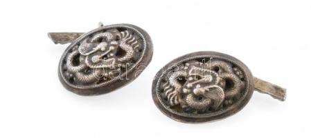 Ezüst (Ag) mandzsettagomb-pár, 6 g