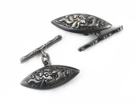 Ezüst (Ag) mandzsettagomb-pár, 5 g