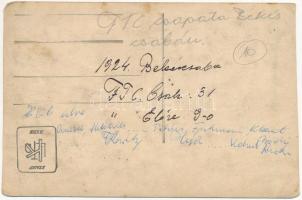 Békéscsaba, FTC - Előre 9:0 foci csapat a meccs után / Hungarian football team. photo (vágott / cut)