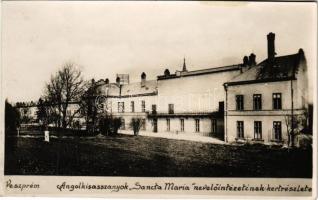 Veszprém, Angolkisasszonyok Sancta Maria nevelőintézetének kert részlete. photo (fl)