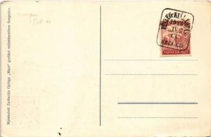 1925 Szeged, Első Bélyeghét Szegeden 1925. április 7-14. Főposta épülete, Múzeum, ahol a kiállítást ...