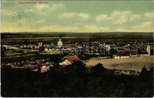 1908 Simontornya, látkép. Friedmann M. kiadása. Salamon F. felvétele (EK)