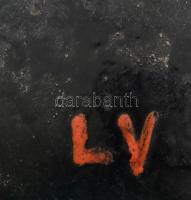 Lőrincz Vitus (1933-): Zománc fém tálka. d: 12 cm