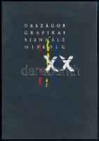 XX. Országos grafikai biennálé Miskolcon. Feledy Gyula (1928-2010) "Öreg Juhász" c. ceruzával jelzett, sokszorosított grafikájával, 28x19,5 cm! Miskolc, 2000, k.n. Kiadói papírkötés.