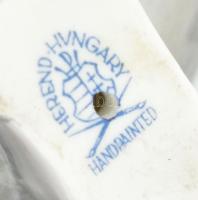 Herendi fiú szamáron, jelzéssel, szamár lába ragasztott, m: 11,5 cm