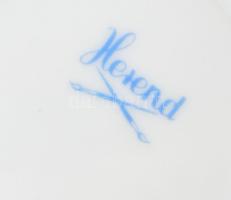 Herend virágmintás tálka, jelzéssel, kis kopottsággal, d: 14 cm