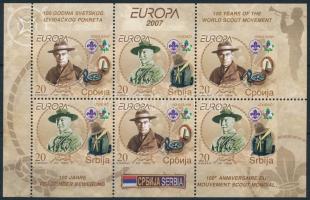 Europa CEPT, Cserkész bélyegfüzetlap H-Blatt 1 (Mi 196 Do/Du -197 Do/Du), Europa CEPT, Scout stamp booklet sheet H-Blatt 1 (Mi 196 Do/Du -197 Do/Du)