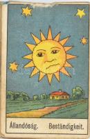 Régi vetőkártya pakli. Teljes, szakadt dobozában