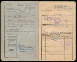 1941 Hegyi pótszázad felderítő osztály igazolványi lap