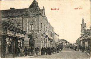 1908 Komárom, Komárnó; Nádor utca, Elbert Ignác üzlete / street, shop (EK)