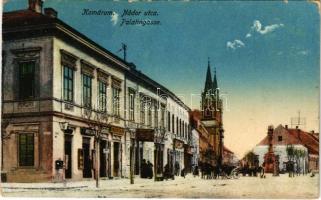 1916 Komárom, Komárnó; Nádor utca, üzletek / street, shops (EK)