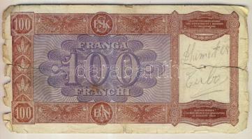 Albánia / olasz megszállás DN (1940) 100Fr T:IV