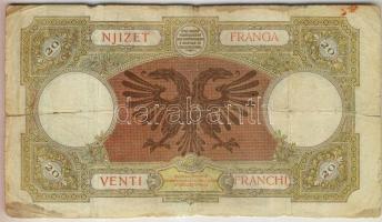 Albánia / olasz megszállás DN (1939) 20Fr T:III/IV