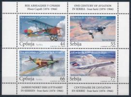 2010 Repülés bélyegfüzet lap Mi 381-384