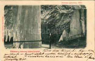 1899 (Vorläufer) Dobsina, Dobschau; jégbarlang belső. Wlaszlovits Gusztáv 1045. / ice cave interior (fa)