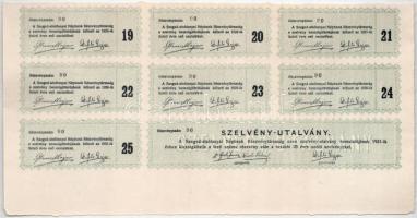 Szeged 1906. "Szeged-Alsótanyai Népbank Részvénytársaság" részvénye 200K-ról szárazpecsétt...