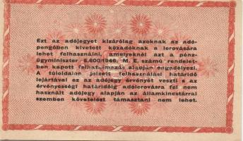 1946. 100.000.000AP vékony sárgás papíron, vágáshibás! T:I