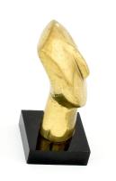 Moai, bronz, jelzés nélkül, kopásokkal, talapzaton, m: 7 cm